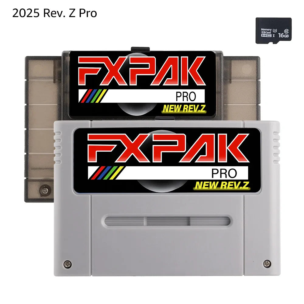 FXPAK Pro SD2 Rev.Z Game Cartridge – 16-Bit SNES/Super Famicom JP/EU/US Console, SA1 RPG Compatible with Cyclone IV