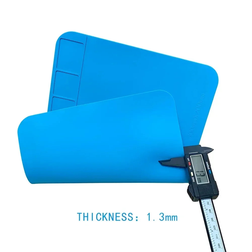 ESD Heat-Resistant Soldering Mat – Magnetic Silicone Work Pad for BGA Repair and Heat Insulation