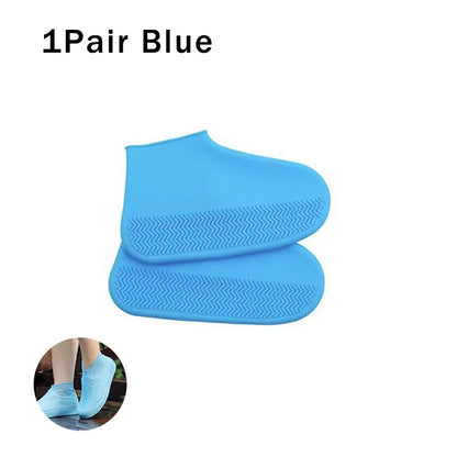 Reusable Waterproof Rain Shoe Covers – Non slip Silicone & Latex Outdoor Walking Shoe Protection