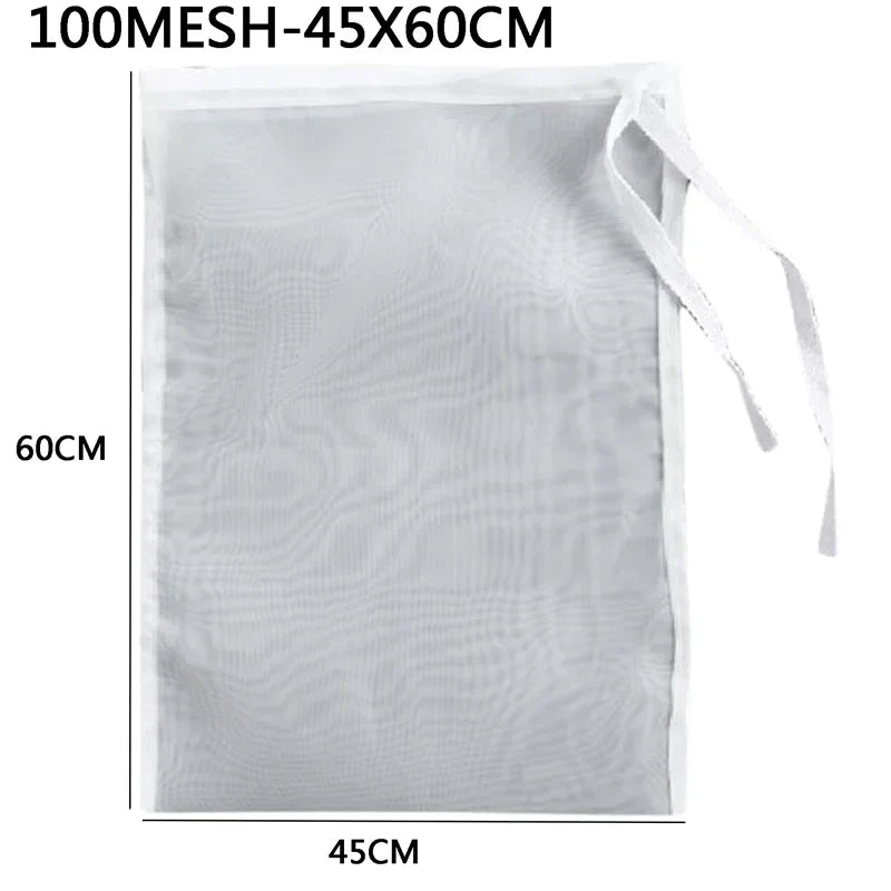 Nylon Filter Bags - Reusable Food Strainer Net for Tea, Milk, Cheese & Kitchen Use