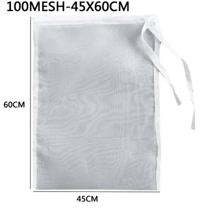 Nylon Filter Bags - Reusable Food Strainer Net for Tea, Milk, Cheese & Kitchen Use