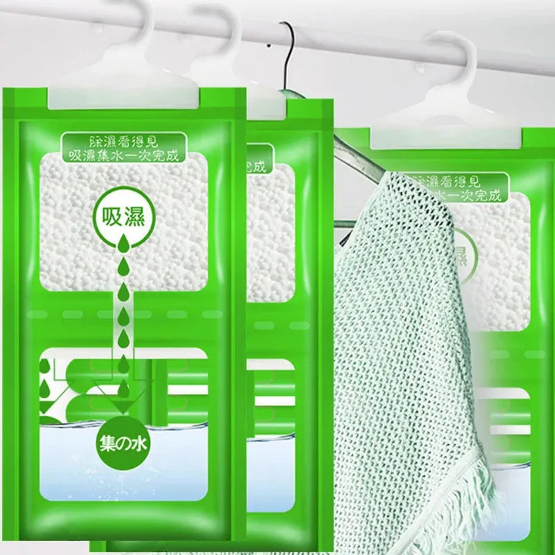 1/5/10PCS Hanging Moisture Absorber Bags — Moldproof Closet Dehumidifier Desiccant for Indoor Anti-Humidity Control