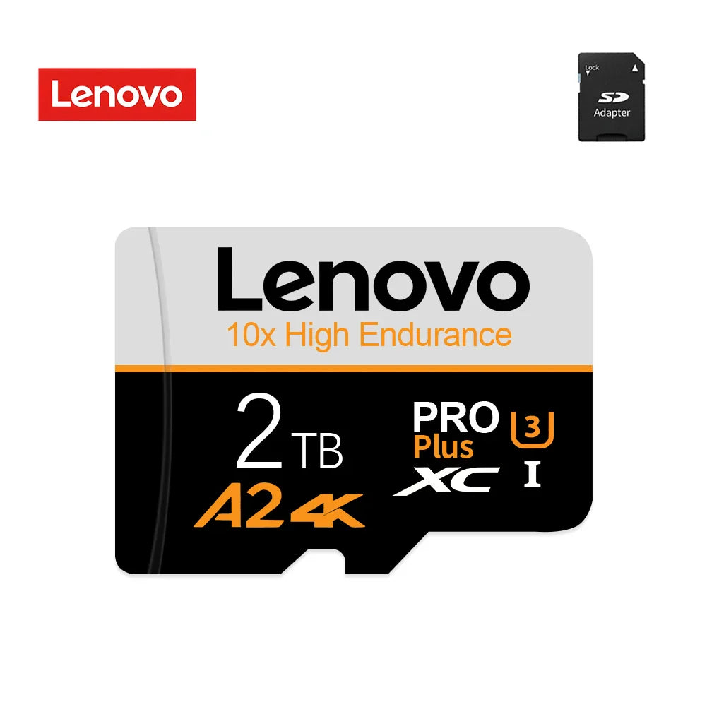 Original Lenovo Micro SD Card – 1TB, 2TB, 512GB, 128GB High-Speed TF Card V30 U3 for Tablet, PS4, Switch & PC