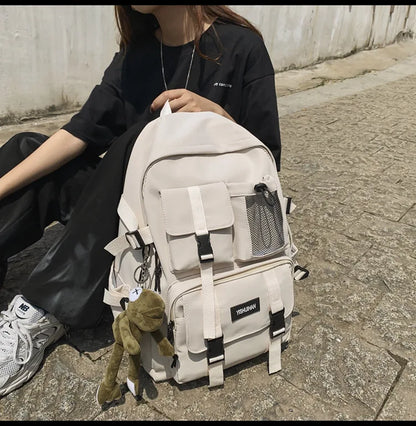 Multifunctional Teen Laptop Backpack – High-Quality Canvas School Bag for Boys & Girls
