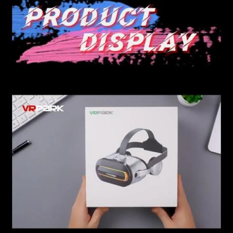 Original J60 4K Wireless VR Glasses – Stereo 3D Virtual Reality Headset for Smartphones Up to 6.7"