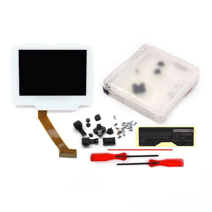 HISPEEDIDO V5 Laminated GBA IPS Backlight Screen Kit — Easy Install with Shell for GameBoy Advance SP, No Cutting Needed