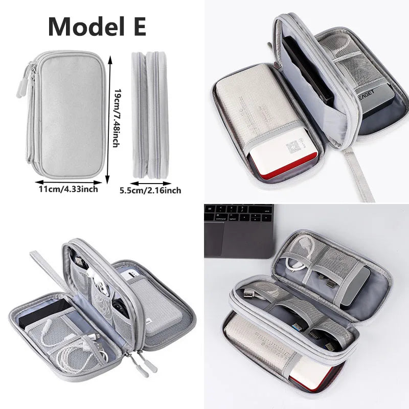 Waterproof Travel Cable Organizer Bag – Portable Digital Storage Pouch for Electronic Accessories