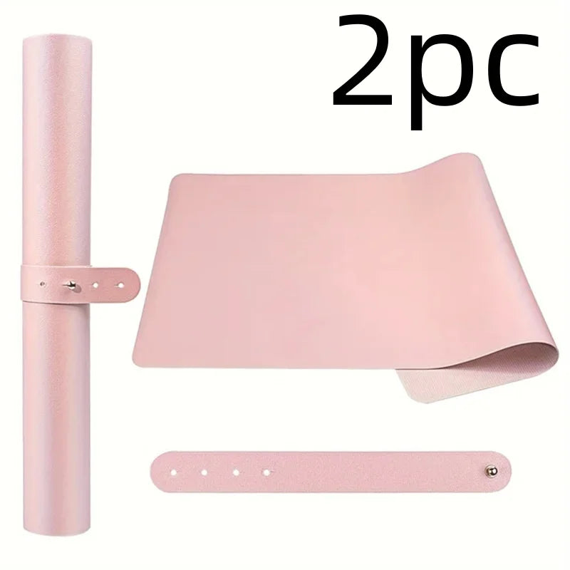 Nail Art Table Mat - Soft Foldable PU Leather Manicure Hand Rest Pad