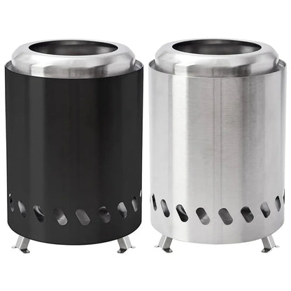 Smokeless Tabletop Fire Pit - Portable Indoor & Outdoor Mini Wood or Pellet Burning Bonfire Stove