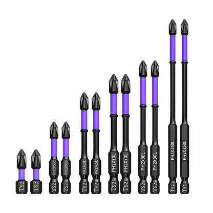 5–60PCS PH2 Magnetic Impact Driver Bit Set – Alloy Steel Cross Screwdriver Bits for Drill & Screw Driving Non-Slip Tool Kit