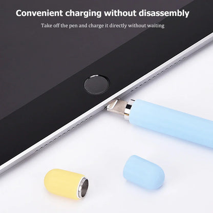 Soft Silicone Pen Holder for Apple Pencil – Protective Cover for 1st and 2nd Generation Stylus Pen Accessories