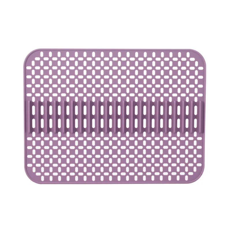 Food-Grade Silicone Hollow Insulation Mat – Non-Slip Kitchen Sink Protector & Desktop Table Mat