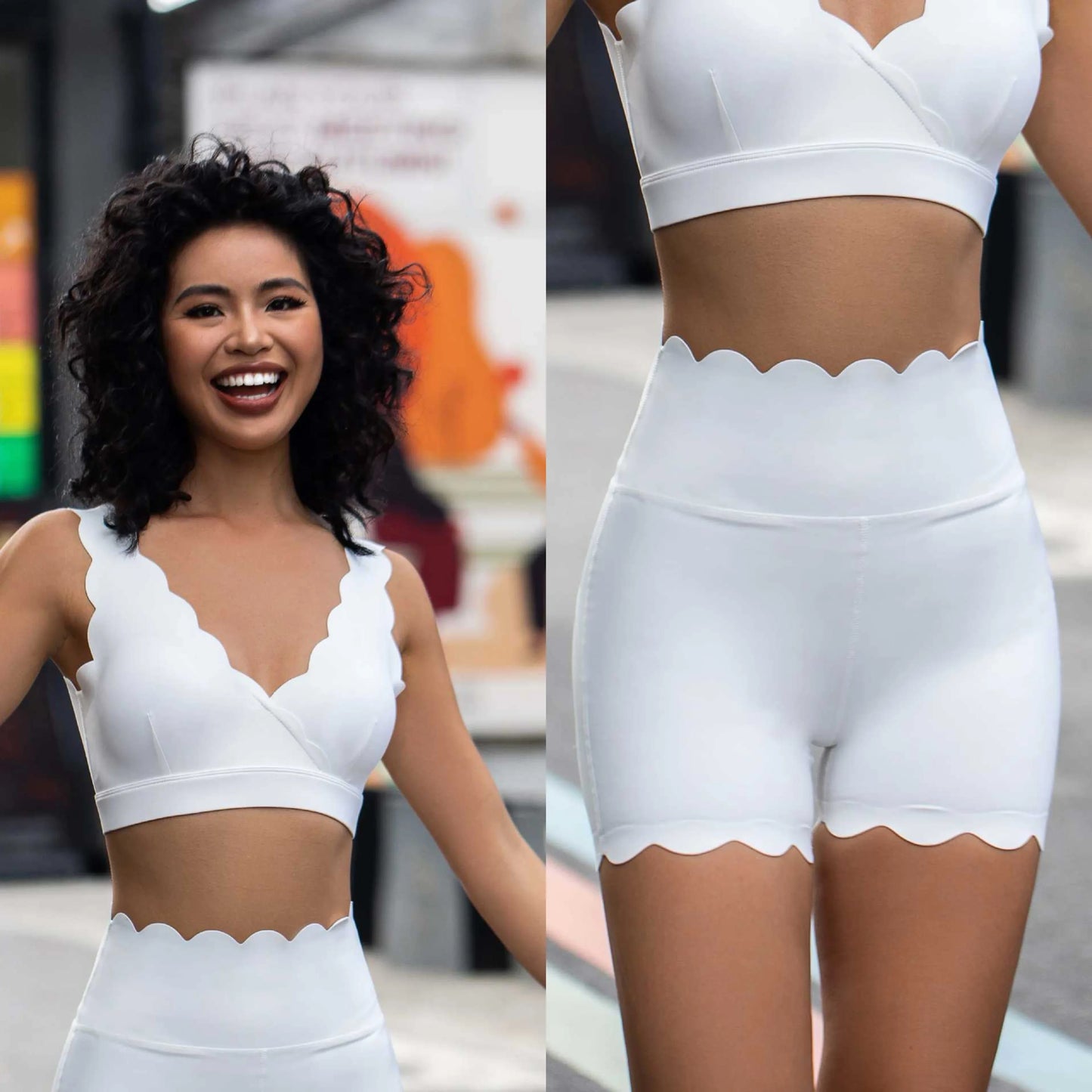 Women’s 2-Piece Yoga Set – Shockproof V-Neck Sports Bra & Lifting Hip Shorts, Soft Gym & Pilates Workout Clothing