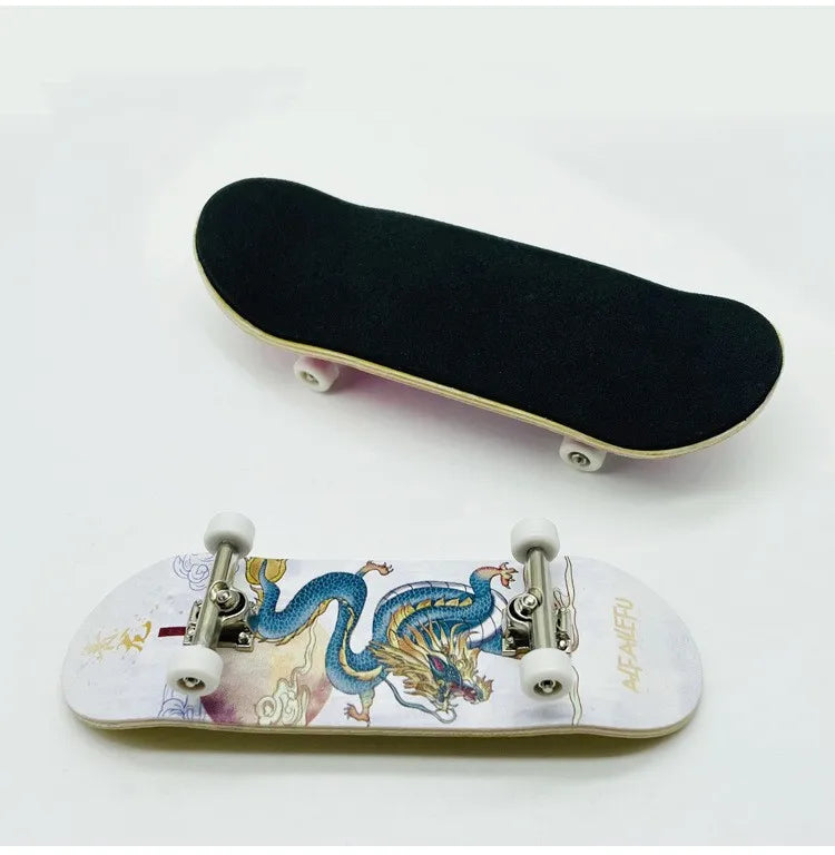 Creative Mini Finger Skateboard – Colorful Maple Fingerboard with Double Rocker, Sport Bearings & Palm Slide Board