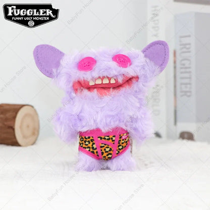 Original Fuggler Ugly Teeth Plush Keychain – Wide-Eyed Monster, Alien & Rabbit Peluche Pendant Toy