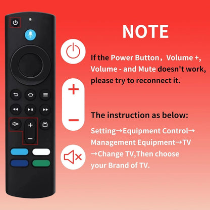 L5B83G Voice Remote for Amazon Fire TV Stick (2nd, 3rd Gen, Lite, 4K, 4K Max), Fire TV Cube & Smart TVs (3rd Gen)