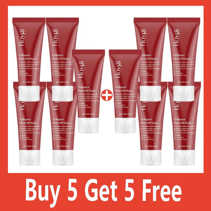 Collagen Peel-Off Facial Mask – Deep Cleansing, Hydrating & Moisturizing Korean Skincare Cream 75ml/100g