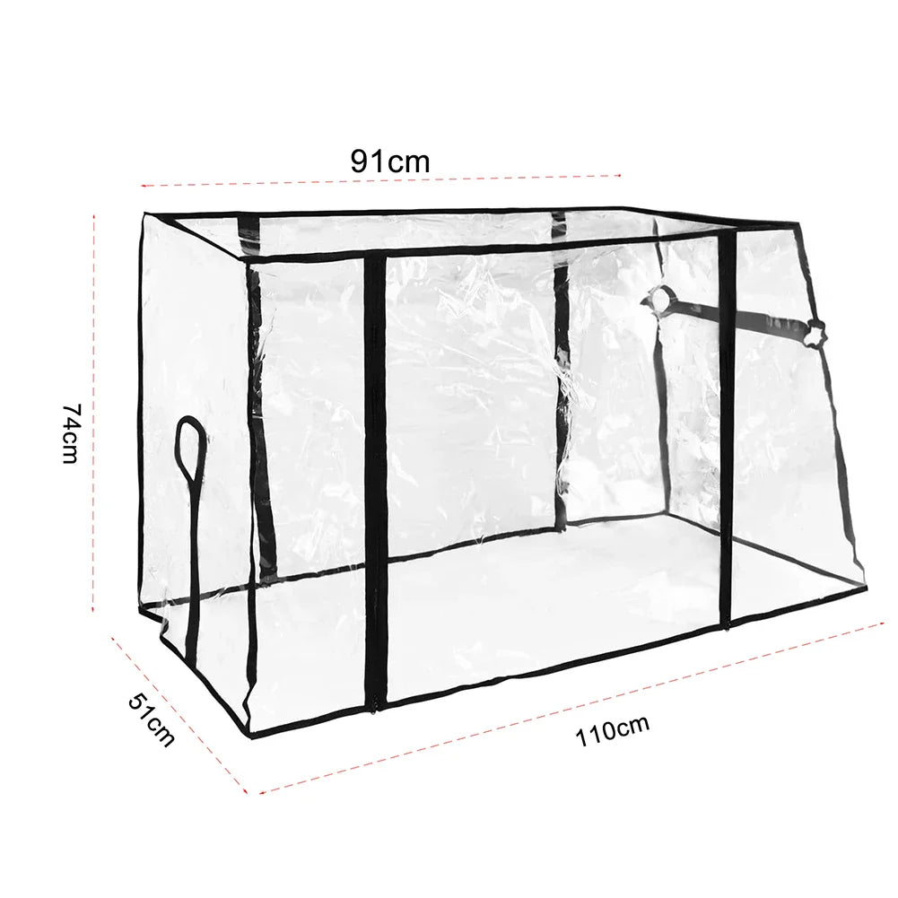 Waterproof PVC Rain Cover for Camping Trolley Folding Garden Picnic Wagon Stroller 91x51x74cm