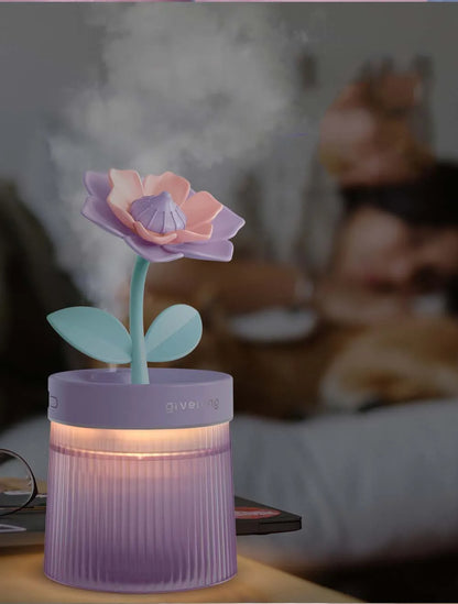 2024 Portable USB Ultrasonic Humidifier – Colorful Cup Aroma Diffuser, Cool Mist Maker & Air Purifier with Light