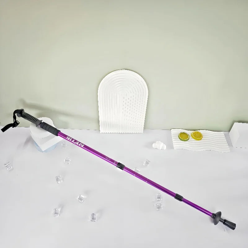 Collapsible Lightweight Hiking Trekking Poles — Adjustable Anti-Shock Walking Sticks for Men and Women