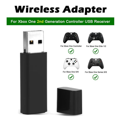 USB Wireless Adapter for Xbox One S/X/Elite & Windows PC – 1st & 2nd Gen Controller Receiver