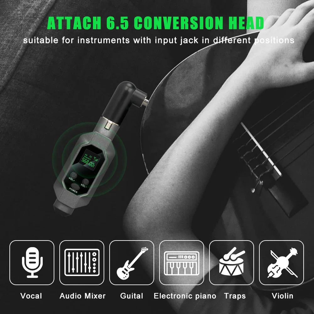 LEUS N2 UHF Wireless Microphone System – XLR Transmitter & Receiver for Dynamic Microphones