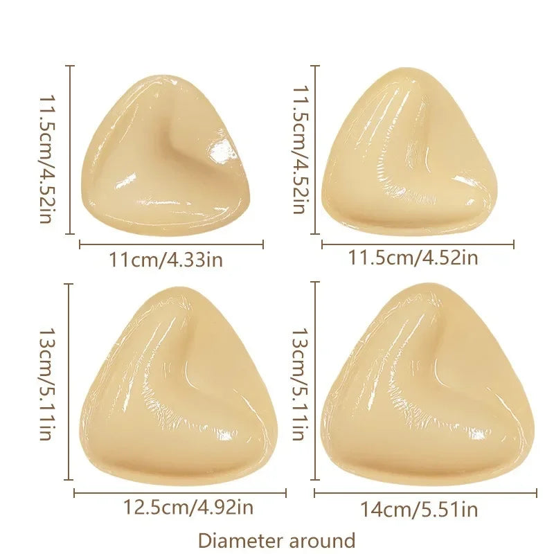 Self-Adhesive Push-Up Bra Inserts – Reusable Double-Sided Sticky Padding for Ultra Breast Lift