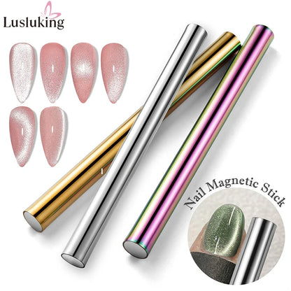 Cat Eye Nail Magnetic Stick – Cylindrical Magnet for UV Gel Polish Snowlight Glitter Manicure Design