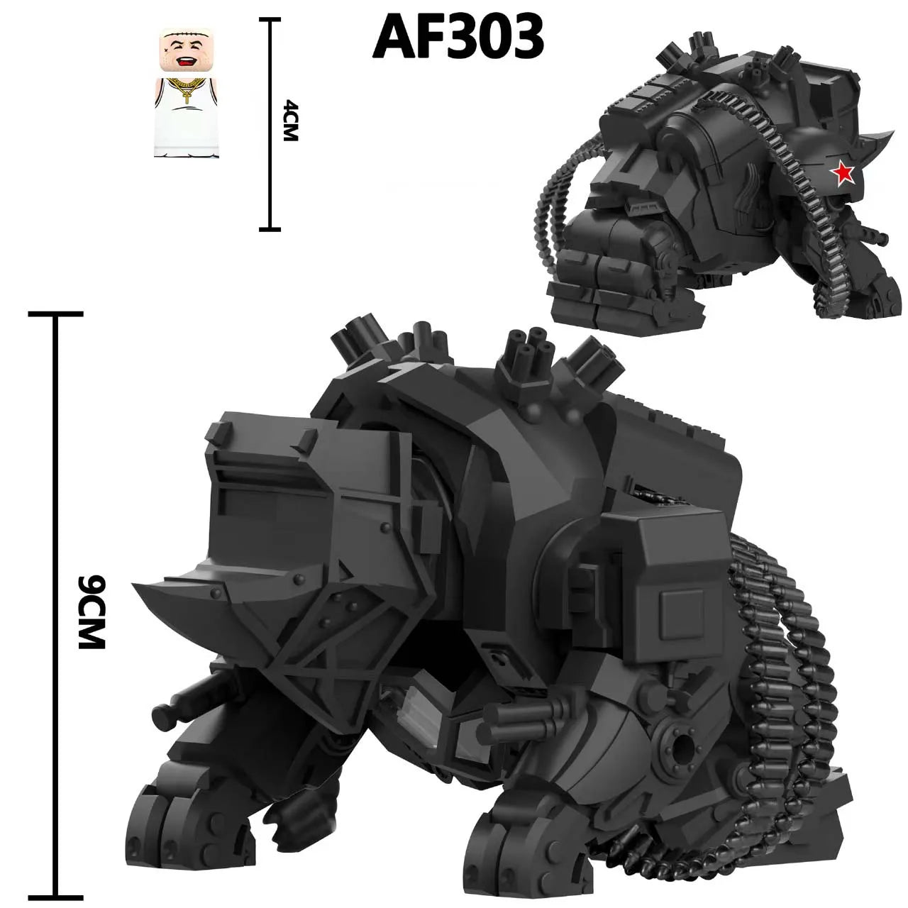 Model Doll Bricks Minifigures Action Figures – Cartoon Character Puzzle Building Blocks Birthday Toy for Kids