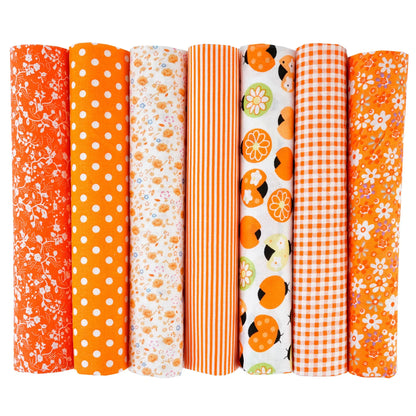 7-Piece 50x50cm Cotton Patchwork Fabric Set – Handmade Sewing Quilting Cloth for Needlework & DIY Crafts