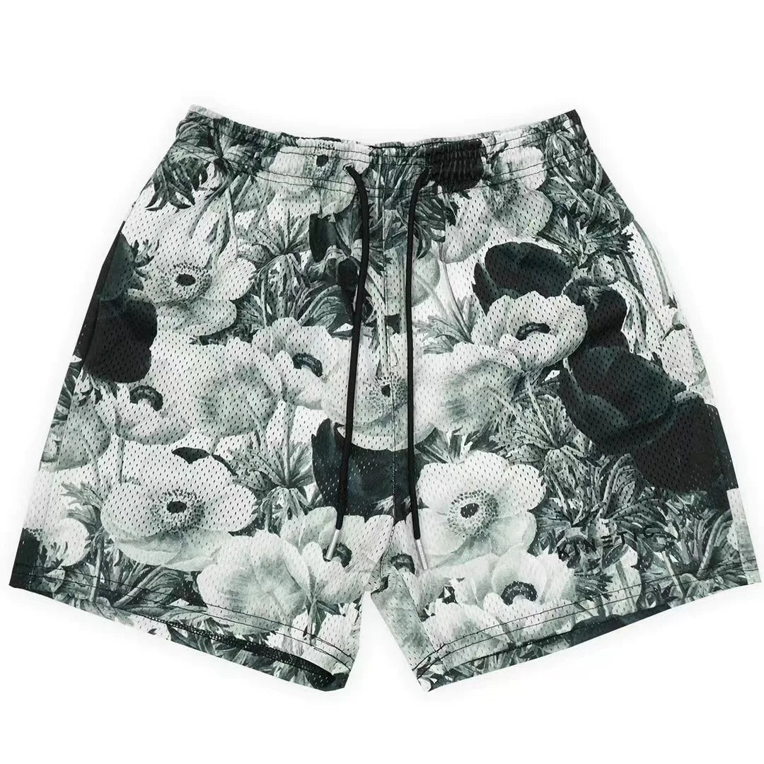 Kinetic Mesh Gym Shorts - Unisex Casual Fitness & Workout Shorts for Summer Sports