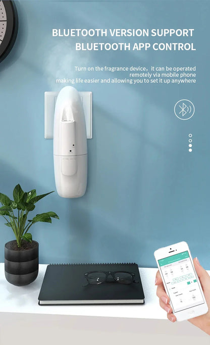 Plug-in Wall Fragrance Diffuser - Hotel Air Freshener, Bluetooth Essential Oil & Electric Aroma Diffuser Machine