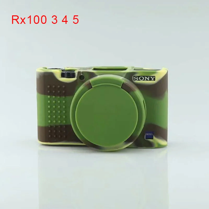 Sony RX100 ZV Series Silicone Camera Case - Soft Rubber Protective Body Cover Bag for RX100 III IV V VI VII ZV1 ZV-E10 Camera Protector