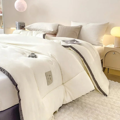 Soybean Fiber Cotton Quilt – All-Season Universal Winter, Spring & Autumn Comfort, Thickened & Warm Quilt Core