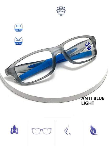 Vintage Sport Reading Glasses — Unisex Plastic Eyeglasses for Presbyopia & Hyperopia +1.0/+2.0/+3.0/+4.0