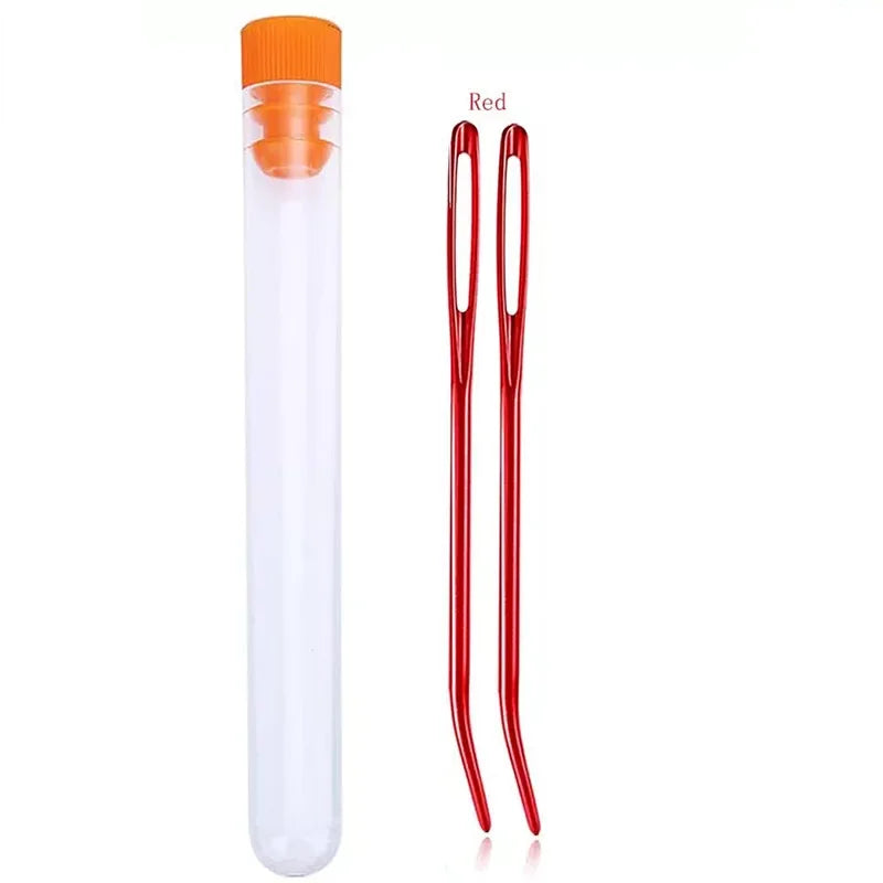 Knitting Yarn Needle Set – Bent Tip Tapestry Needles, Large Eye Blunt Needles for Hand Sewing, Knitting & Crochet