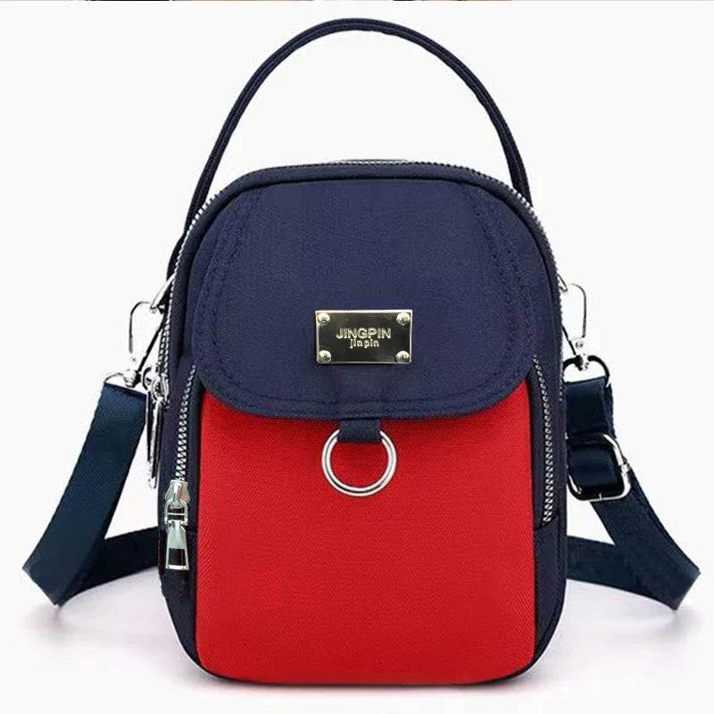 Women’s Mini Multi-Color Crossbody Bag – Compact Shoulder Bag for Daily Casual Outings, Campus, and Commute