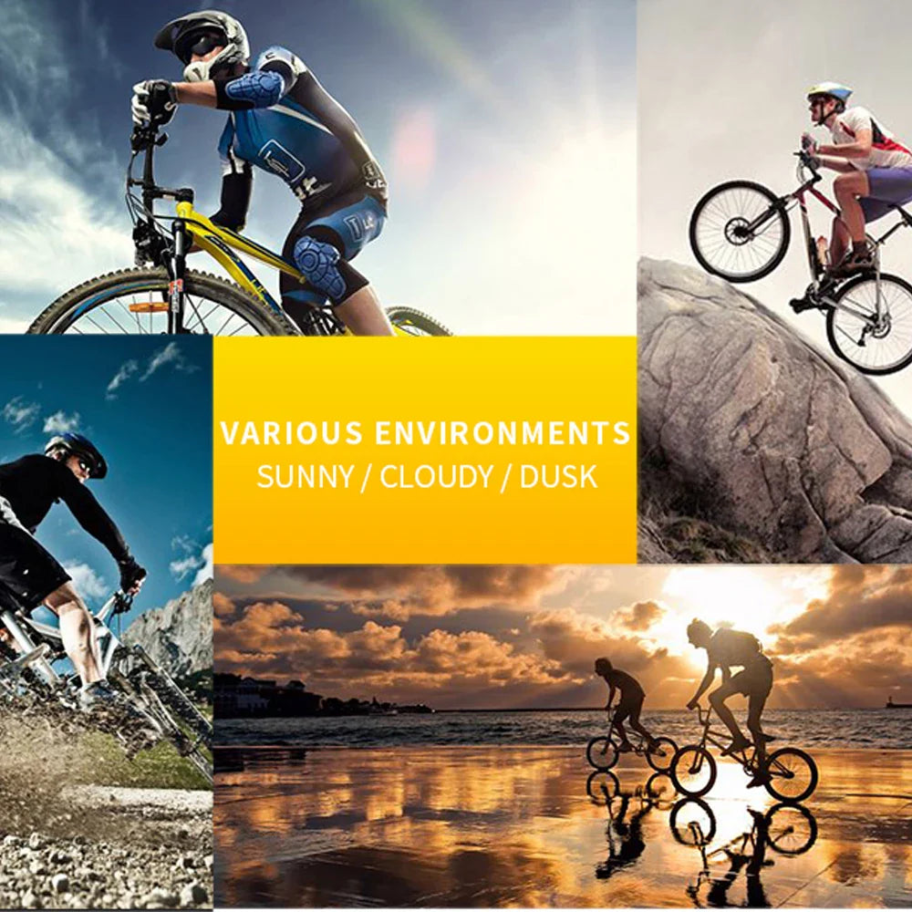 UV400 Cycling Sunglasses | Riding Glasses for Men & Women | Sports Eyewear for Bicycle Mountain Bike & Road Goggles