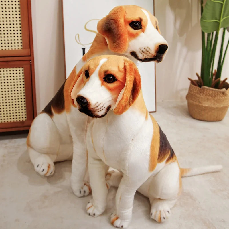 45-65cm Realistic Beagle Plush Toy - Stuffed Dog Doll, Gift, Home Decor & Pet Store Mascot