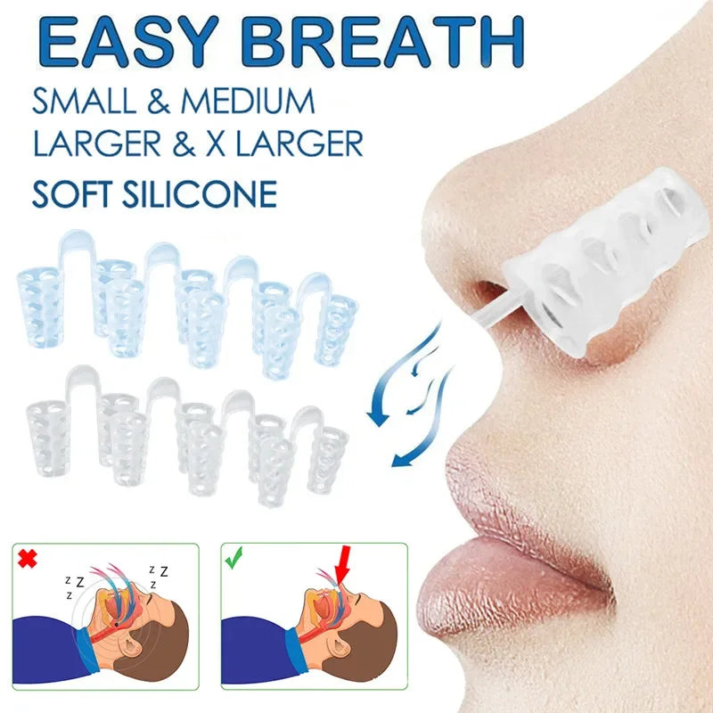 Anti-Snore Nose Clip – 1/2/4/8pcs Sleep Aid Apnea Breathe Device to Stop Snoring