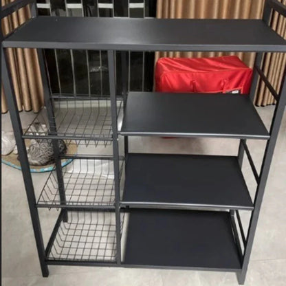 Multi-Tier Freestanding Kitchen Storage Shelf – Movable Vegetable, Snack & Grocery Organizer Rack, Bathroom Storage Solution