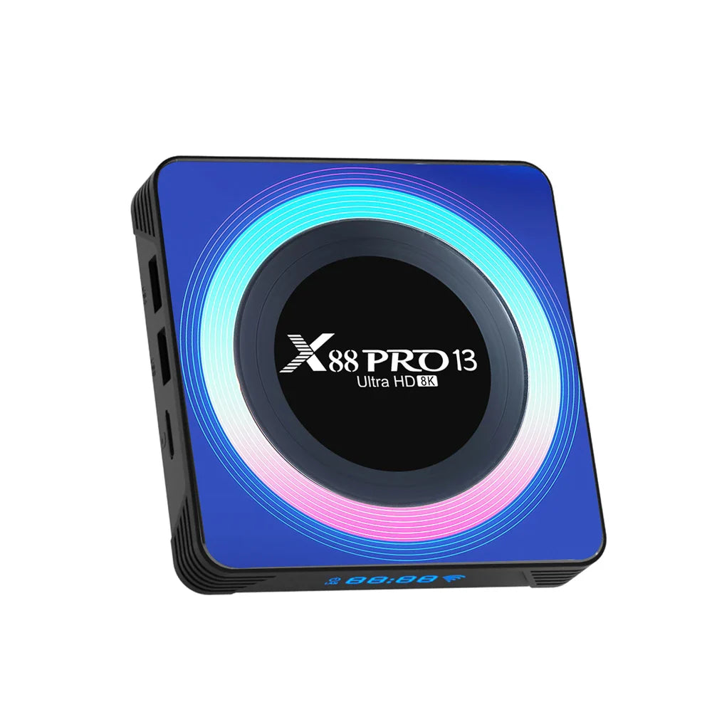 X88 PRO 13 Android 13.0 TV Box - Rockchip RK3528, 4K & 8K Support, 64GB/32GB/16GB Storage, Dual Wifi 2.4G & 5G, BT5.0 Global Media Player