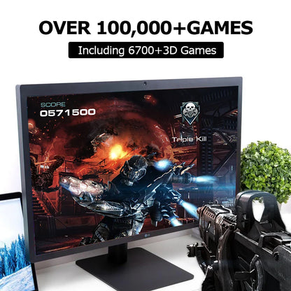 Hyperspin HDD with 100,000+ Retro Games – Portable Game Hard Drive for PS4/PS3/PS2/Wii/WiiU/SS/N64, Compatible with Windows 7/8/10