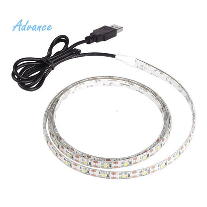 5M USB LED Strip Light - 5V SMD 3528 Waterproof Ribbon Light for Cabinets, Ceilings & Home Decor