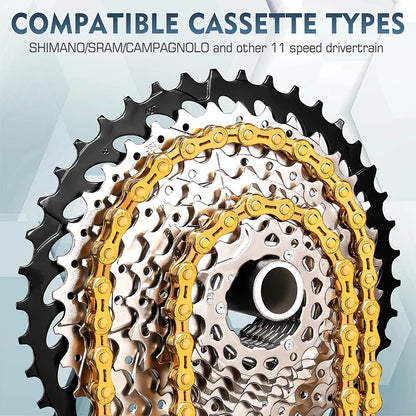 BUCKLOS MTB Bike Chain – 12 & 11 Speed Mountain & Road Bicycle Chain, Compatible with 8-12 Speed Cycling Parts