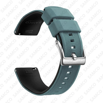 Premium Silicone Watch Band - Quick Release Rubber Replacement Strap for 18mm 20mm 22mm Watches