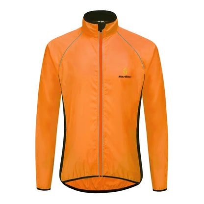 WOSAWE Men's Windproof Waterproof Cycling Jacket – Reflective MTB Bike Windbreaker & Vest