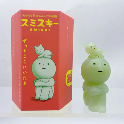 Sonny Angel Smiski Work Series – Mystery Noctilucent Green Doll, Cartoon Action Figures, Desktop Blind Box Model, Gift Toy