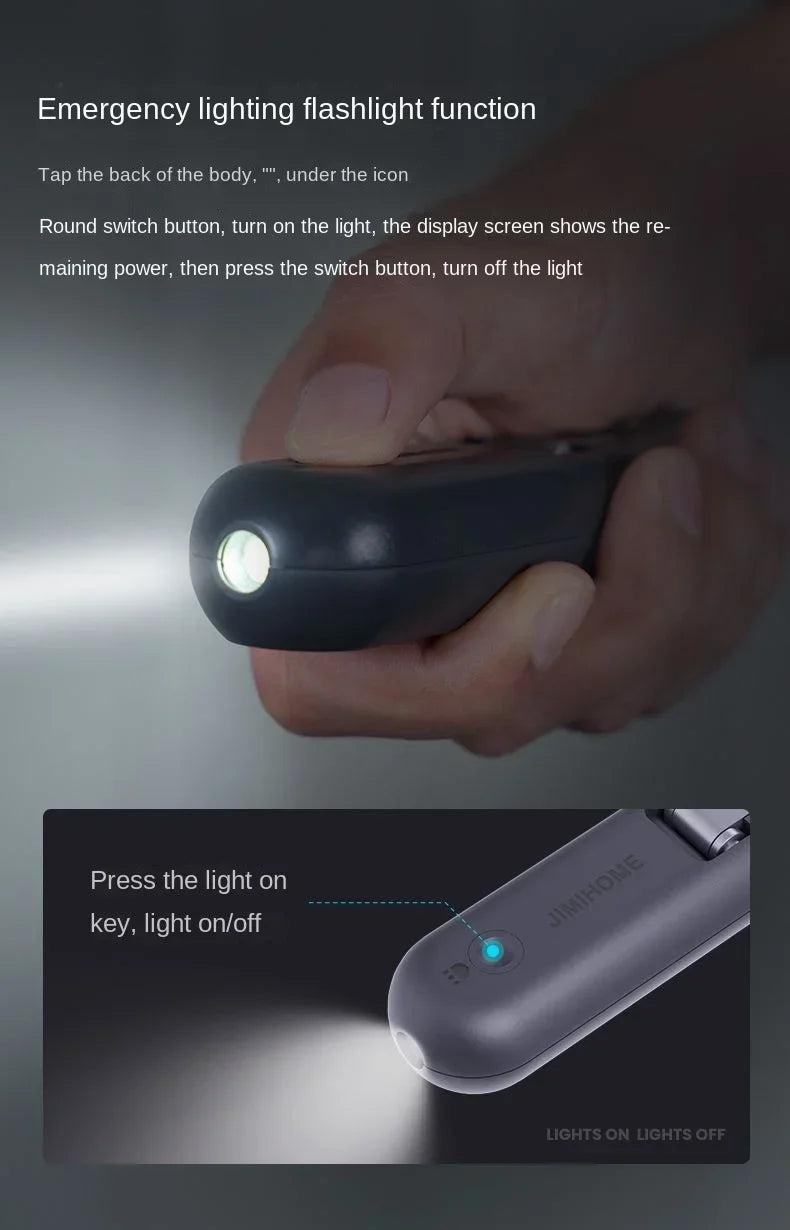 JIMIHOME LCD Digital Electronic Scale - Rechargeable Portable Food & Luggage Scale, Travel Suitcase Balance Weight Scale