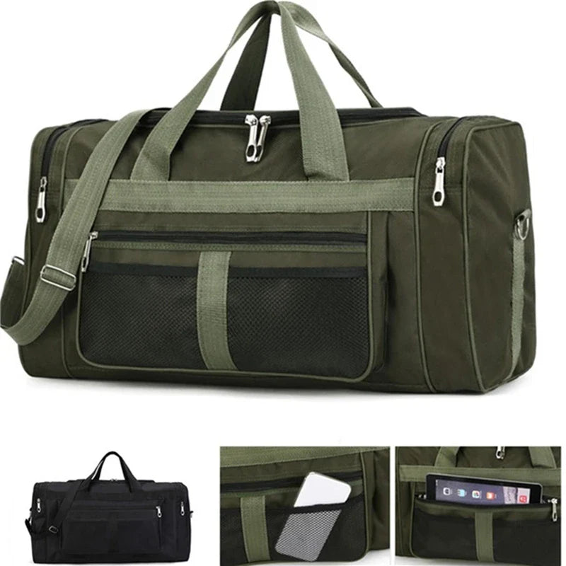 Nylon Travel Duffel Bag for Women & Men – Large Capacity Carry-On, Weekender, Gym & Overnight Sport Tote